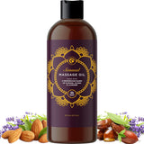 Aromatherapy Sensual Massage Oil for Couples - Lavender Massage Oils for Massage Therapy with Jojoba Oil and Sweet Almond Oil for Skin Care - Relaxing Aromatherapy Oil Infused with Pure Natural Oils.