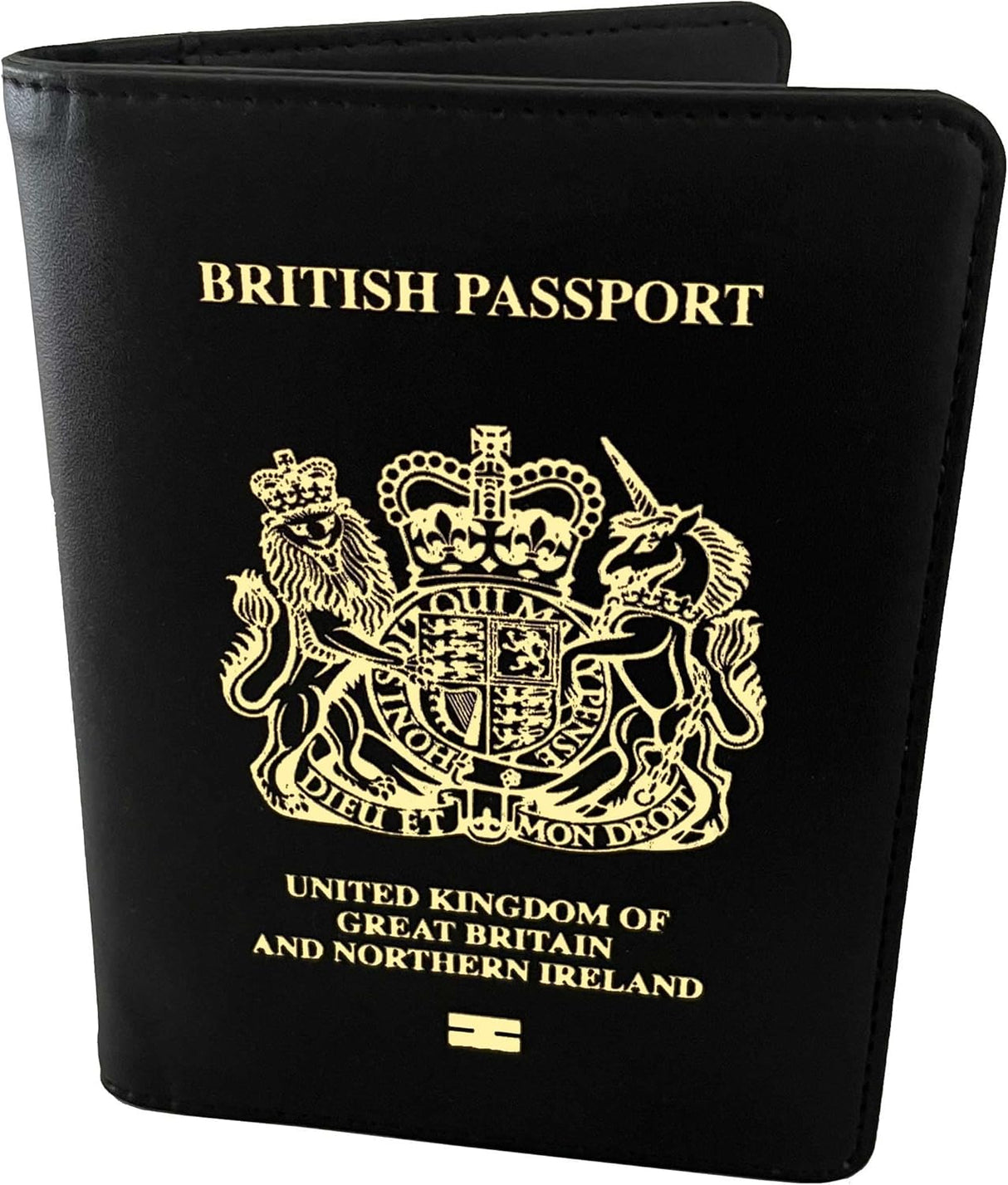 Executive Retail RFID Safe British Passport Wallet - UK Passport & Credit Card Holder - Recycled PU Leather.