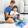 SIMPIM Remote Control Car,2.4GHz Electric Race Stunt Car,Double Sided 360° Rolling Rotating Rotation,LED Headlights RC 4WD High Speed Off Road for 6 7 8 9 10 11 12 Year Old boy Toys.