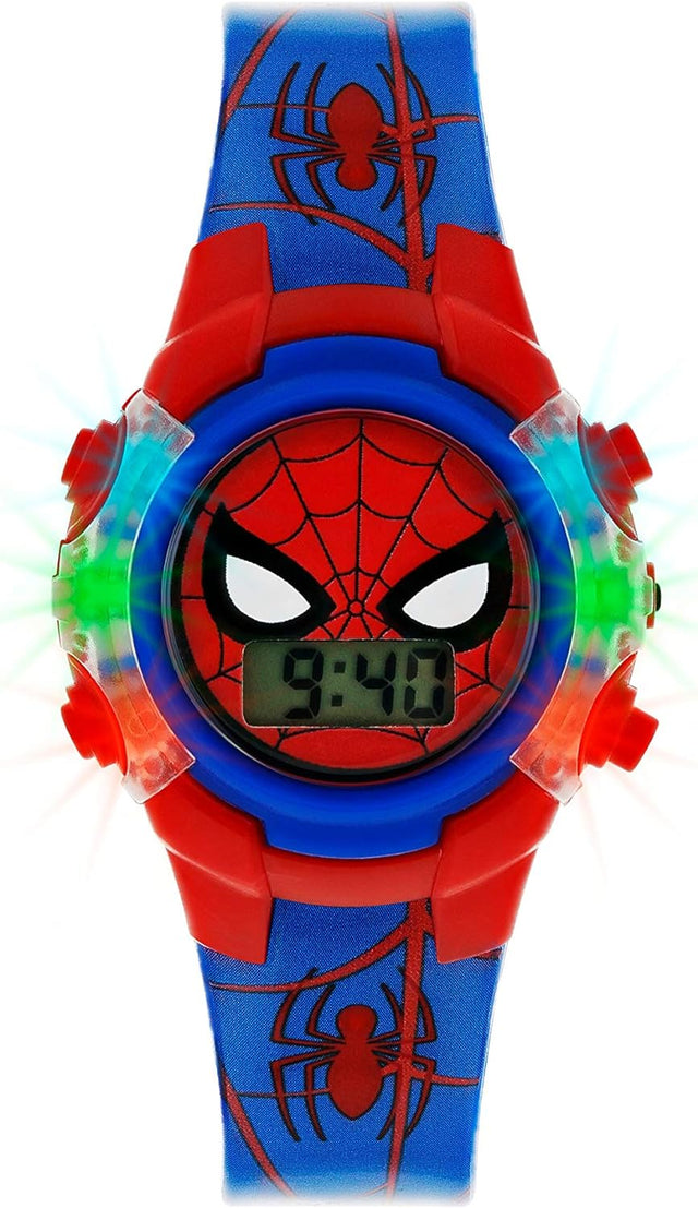 Spiderman Boys Digital Watch with PU Strap SPD4504.