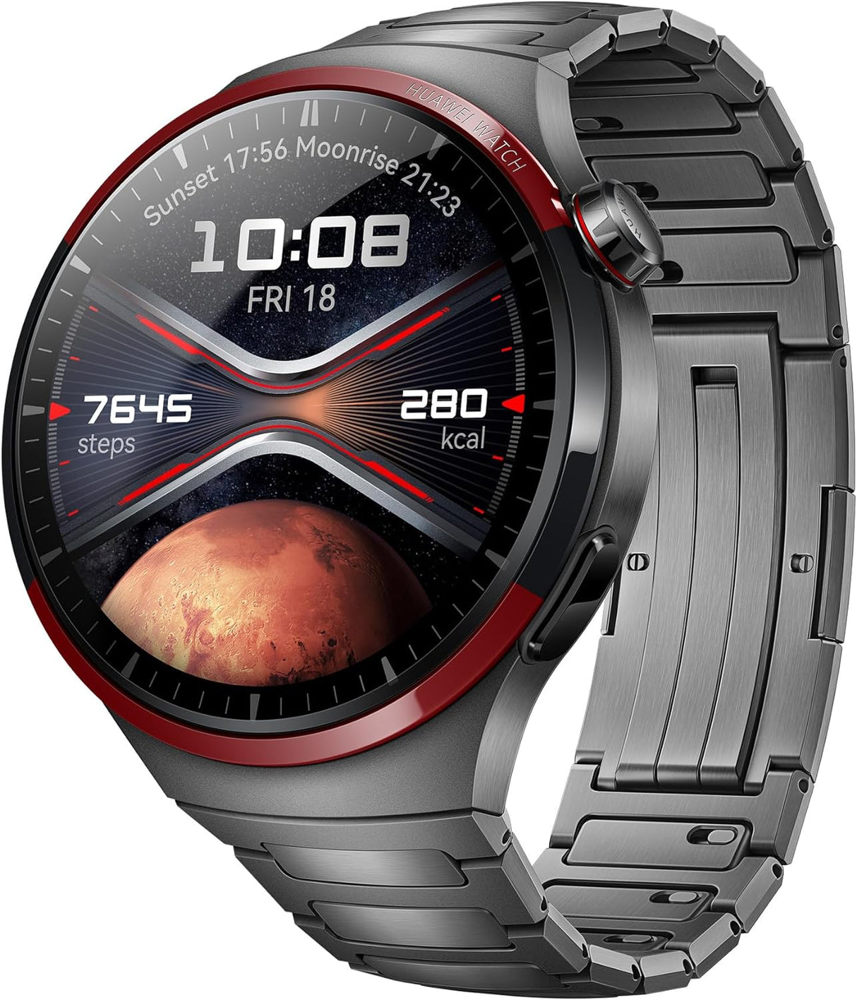 HUAWEI Watch 4 Pro Space Edition Smartwatch, Aerospace-Grade DLC Titanium, Up to 21 Days Long Battery Life, eSIM Cellular Calling, Free Diving Up to 30 Meters, Compatible with iOS & Android.