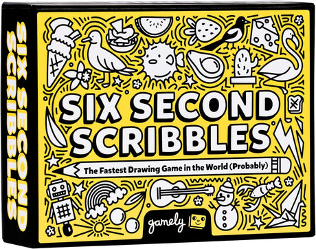 Six Second Scribbles: The frantically fast and fantastically fun drawing game | A family friendly party game for children, teens and adults (Six Second Scribbles).