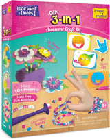 Imagimake 5-in-1 Awesome Craft Kit | 15+ Projects, Creative Kids Craft Set | 100+ Pieces, Arts and Crafts for Kids | Birthday Gifts for 5 6 7 8 9 10 11 12 Years Old Girls & Boys | Craft Kits for Kids.