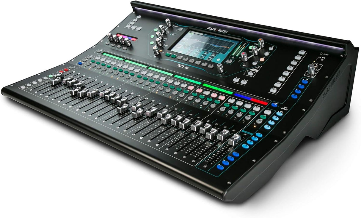 Allen & Heath SQ-6 48 channel digital mixer+ GX4816 Stage Box + Cover and Cable Reel.