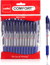 Cello Ballpoint Black Pens, Pack of 24 (1.0mm) Medium Point Retractable, Coloured pens Ball Point Black Ink biro Pens; Ideal for Office supplies, School Stationary supplies.