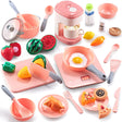 KOPI CORGI Toy Kitchen,Kids Pretend Play Kitchen Accessories Set,Role Play Cutting Fruits Food Toy& Cookware Pot& Pans,Play Food Kitchen Sets for Kids,Great Gifts for Boys Girls 3 4 5 6 7 8Years Old.