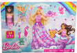 Barbie Dreamtopia Doll and Advent Calendar with 24 Surprises like Fairytale Accessories, Mermaid and Fairy Clothes, and Unicorn and Dragon Pets, HVK26.