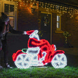 Festive Lights - Christmas Outdoor Silhouette Lights -Xmas Decorations - LED Rope & Tinsel Lighting (3D Lamp Post)