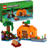 LEGO Minecraft The Pumpkin Farm Set, Buildable House Toy with a Frog, Boat, Treasure Chest plus Steve and Witch Figures, Swamp Biome Action Toys, Gift for Kids, Boys, Girls 21248.