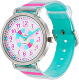 Kiddus Educational Watch for Girls. Children Watch to Learn Time. Analogue First Watch for Kids from 5 Years Old. Time Teacher Exercices Included.