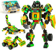 Jitterygit Mech Robot Super Hero Action Figure Xmas Gift Toy Set, Best STEM Building Creative Bricks For Birthday Space Army Warrior For Kids Boys Girls 6 7 8 9 10 Year Old.