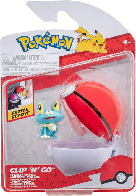 Pokémon Clip ‘N’ Go Bulbasaur and Poké Ball Includes 2-Inch Battle Figure and Nest Ball Accessory.