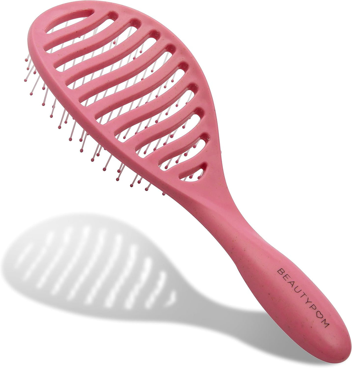 Beautypom Detangle Hair Brush - Effortless Knot Removal and Styling Hair Brush Women, Men, and Kids - Achieve Healthy, Gorgeous Hair with Ease, Elegance, and Innovative Design - Purple