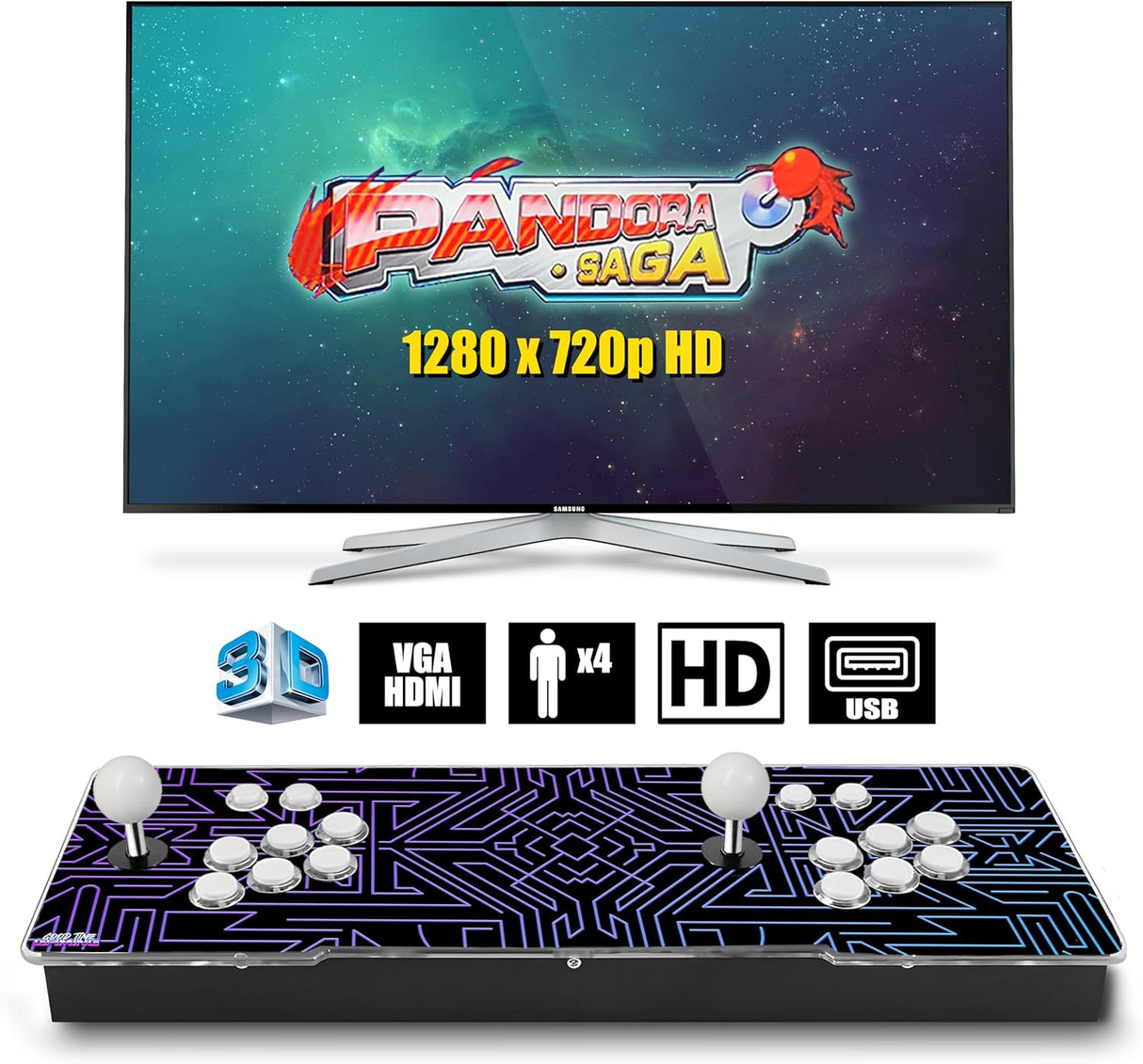 Pandora Box Retro Video Games Arcade Console - Full HD - 12 Month Warranty.