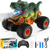 Dinosaur Toys for Boys, 1:16 Scale Remote Control Monster Truck Toys with Spray Roar LED Lights, Kids Toys for 4 5 6 7 8 Year Old Boys Gifts, Car Toys for Boys Toys Age 3 4 5 6 7 8 Gifts for Boys.