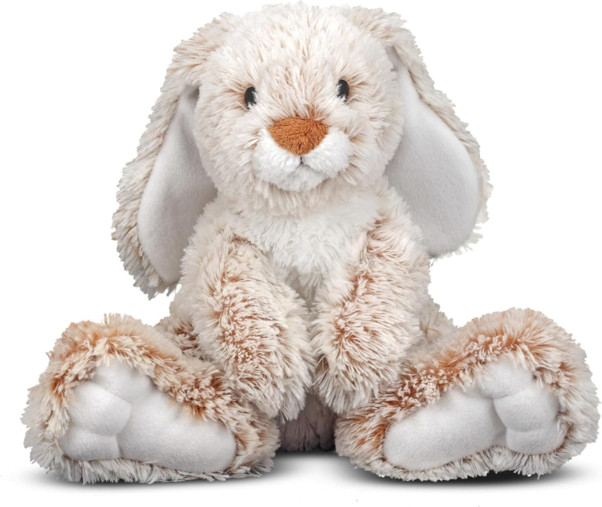 Melissa & Doug Burrow Bunny Teddy, Teddy Bear Soft Toys for Girls, Cuddly Toy Rabbit Teddy, Stuffed Animal Cuddly Toys for Girls, Bunny Plush Toys for 3+ Year Old Girls & Boys.