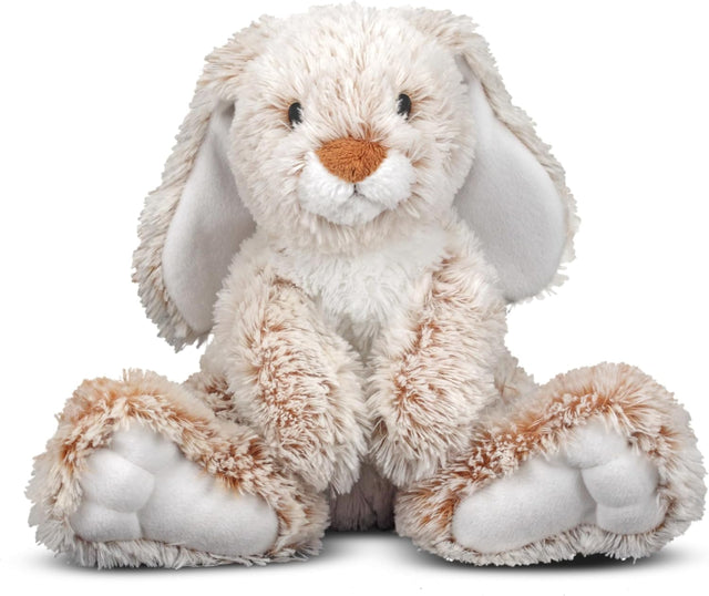 Melissa & Doug Burrow Bunny Teddy, Teddy Bear Soft Toys for Girls, Cuddly Toy Rabbit Teddy, Stuffed Animal Cuddly Toys for Girls, Bunny Plush Toys for 3+ Year Old Girls & Boys.