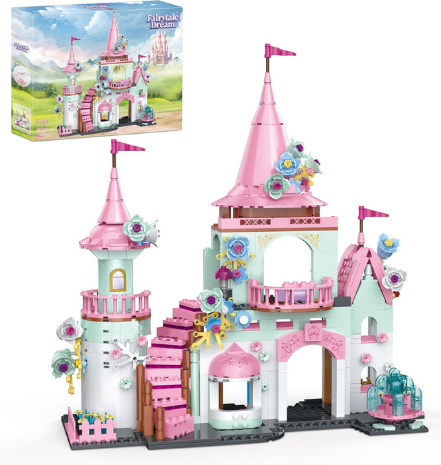 Princess Toy Castle Building Set 740 Pieces Girls Castle Playset for Kids Age 6 7 8 9 10 11 12+ Adventure Palace Construction Toys Birthday Gift Creative & Inspired Toys.