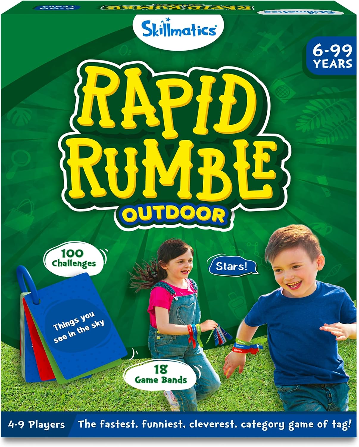 Skillmatics Board Game Rapid Rumble, Fun for Family Game Night, Educational Toy, Card Game for Kids, Teens & Adults, Gifts for Ages 6, 7, 8, 9 and Up.