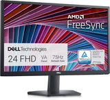 Dell SE2422HX 24 Inch Full HD (1920x1080) Monitor, 75Hz, VA, 5ms, AMD FreeSync, HDMI, VGA, 3 Year Warranty, Black.