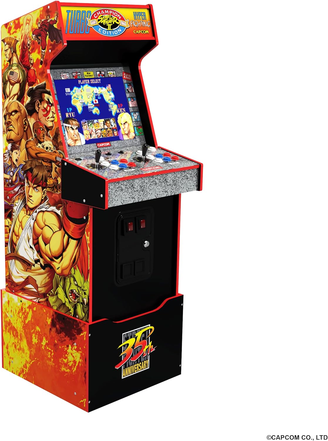 Arcade1Up STREET FIGHTER LEGACY 14 GAMES Wifi ENABLED ARCADE MACHINE.