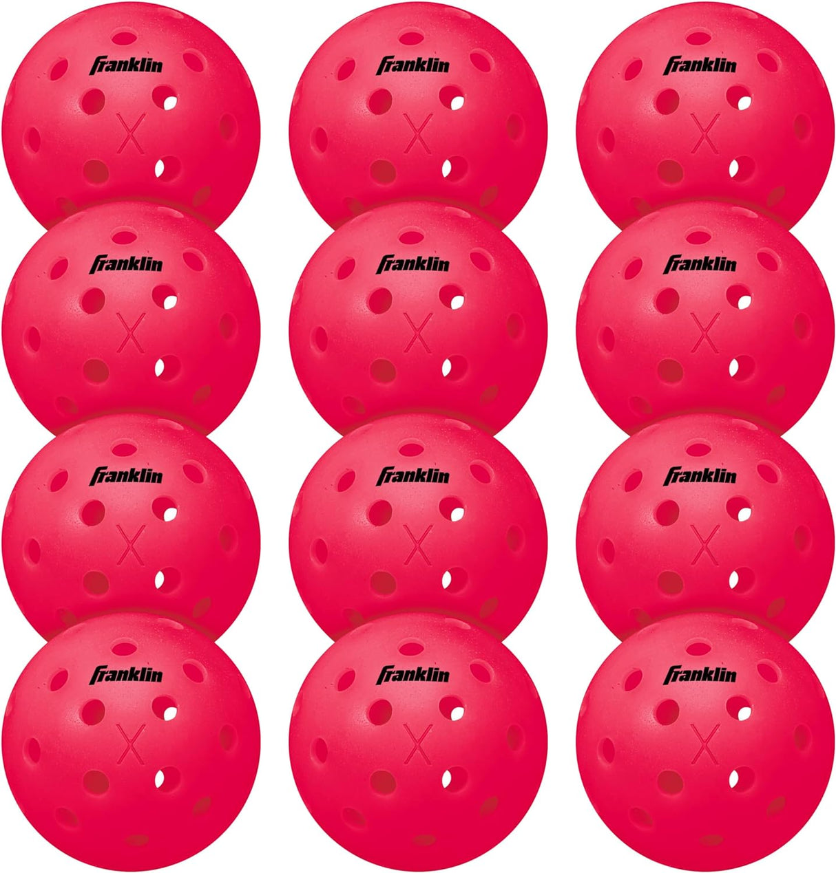 Franklin Sports X-40 Outdoor Pickleballs - USA Pickleball (USAPA) Approved Pickleball Balls - Official US Open Ball.