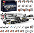 Mould King LTM11200 Technic Crane Building Set, 8506 Pieces Heavy Crane Truck Building Kits, APP Control Large Engineering Mobile Crane Construction Vehicle Blocks Set for Kid/Adult.