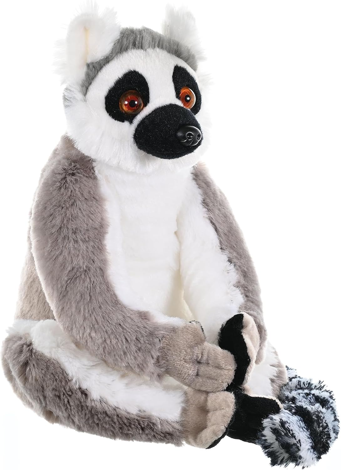 Wild Republic Ring Tailed Lemur Plush Soft Toy, Cuddlekins Cuddly Toys, Gifts for Kids 30 cm.