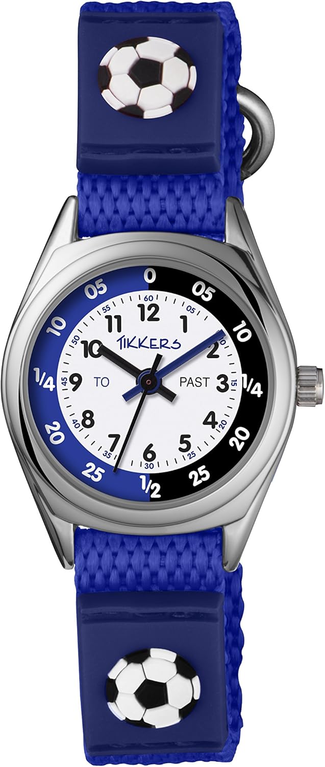 Tikkers TK0122 Boys Analogue Quartz Watch with Fabric and Canvas Strap.