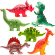 Prextex Dinosaur Bath Toys, Baby Bath Toys for 3 year olds, Pool Toys for Toddlers & Babies - Fun Colourful Toddler Bath Toys, Stocking Fillers, Water Squirt Toy- Dinosaur Toys Party Favours - 6-Pack.