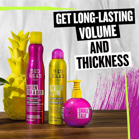 Bed Head by TIGI | Queen For a Day Thickening Hair Volume Spray | Professional Volumising Hair Products | Ideal For Fine, Flat And Thin Hair | 311ml, Packaging may vary.