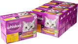 WHISKAS 1+ Cat Pouches Poultry Feasts in Gravy 4x12x85g