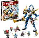 LEGO NINJAGO Jay’s Titan Mech, Large Action Figure Set, Battle Toy for Kids, Boys and Girls with 5 Minifigures & Stud-Shooting Crossbow, 2023 Playset 71785.