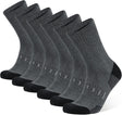 BUDERMMY Mens Socks Cushioned Work Socks Walking Socks Womens Crew Athletic Socks for Outdoor Hiking Trainer Running.