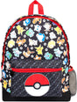 Pokémon School Backpack for Boys & Girls 2 Compartment Travel Rucksack for Kids Adjustable Shoulder straps and Mesh Pocket.