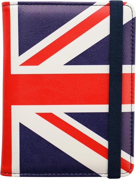 MOIRENTO, Passport Holder, Navy Blue, PU Leather Passport Holders, UK Passport Cover, Passport Wallet, Passport Holders, Passport Holder for Women, Men, British.