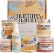 Nurture by Nature RELAX & CALM Pamper Gifts for Women Set - Lavender Pillow Mist, Bath Salts, Bath Bomb, Candle & More - Bath Set - Relaxation Gifts for Women - Pamper Sets for Women Gifts.