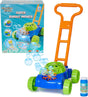 KreativeKraft Lawn Bubble Mower Push Along Toy Lawnmower For Kids And Toddlers With Bubble Machine Soapy Solution Included | Gift Idea For Children From Age 5 | Garden Play Tools And Accessories.