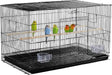 Yaheetech Large Bird Cage Wide Flight Cage Pet Bird Breeding Cage for Small Birds Budgies/Parrots/Cockatiels/Parakeets/Conures/Lovebirds Black.