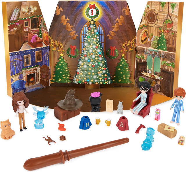 Wizarding World Harry Potter, Magical Minis Advent Calendar with 24 Gifts, Surprise Toys Festive Countdown Calendar, Kids’ Toys for Ages 6 and up.