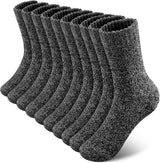 SIMIYA Merino Wool Socks for Men, 5 Pairs Winter Thick Hiking Socks, Thermal Breathable Crew Mens Socks for Outdoor Sports.