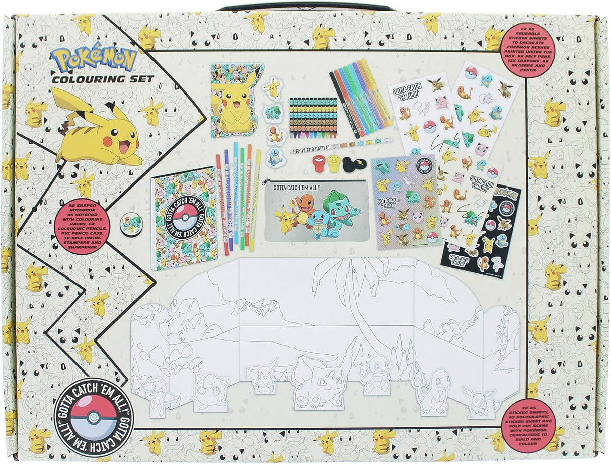 Pokemon Activity Set | Mega Large Art Set | Pokemon Colouring Set | Stationery Set | Pokemon Stationery Set | Large Colouring Set | Pokemon Gifts.