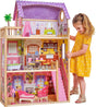 KidKraft Kayla Wooden Dolls House with Furniture and Accessories Included, 3 Storey Play Set for 30 cm/12 Inch Dolls, Kids' Toys, 65092 - Amazon Exclusive.