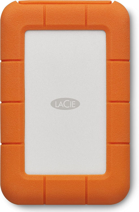 LaCie Rugged Mini, 1TB, 2.5", Portable External Hard Drive, for PC and Mac, Shock, Drop and Pressure Resistant, 2 year Rescue Services (LAC301558).