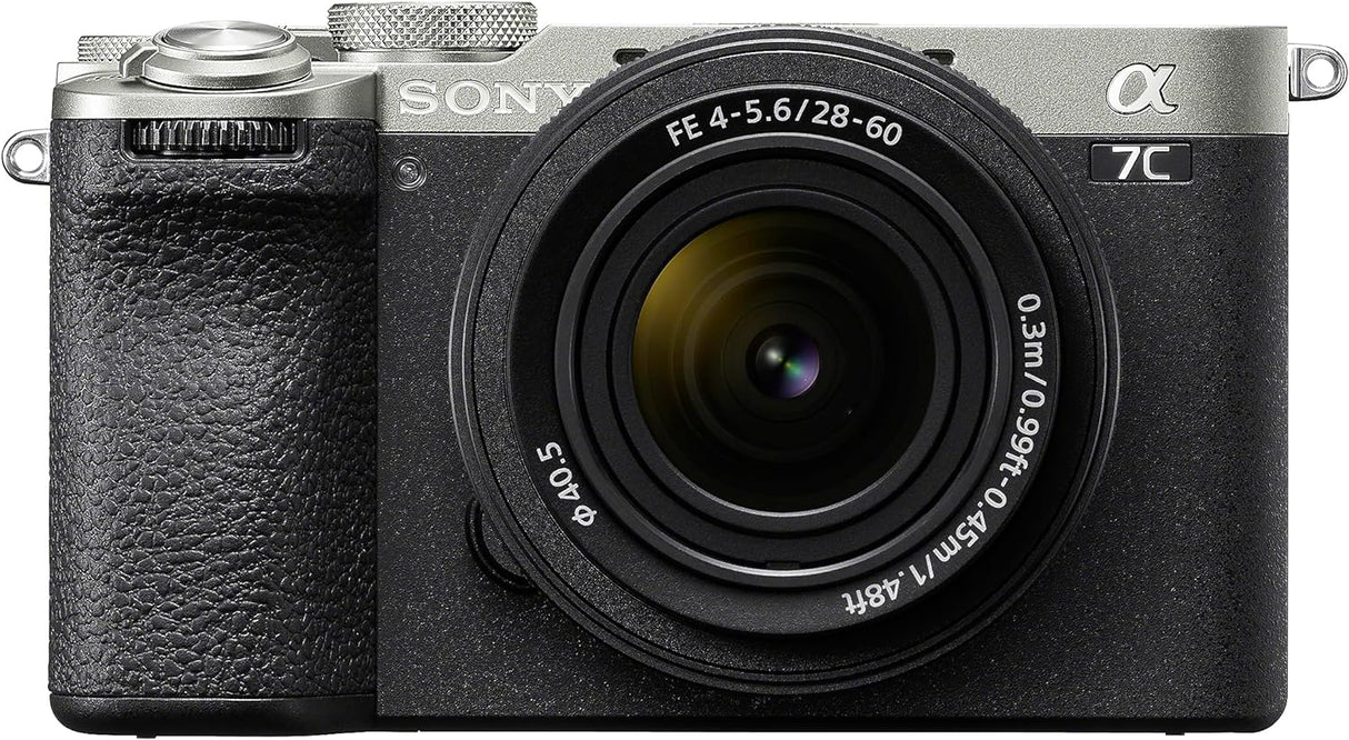 Sony Alpha 7CII Full-Frame Mirrorless Camera, (Silver) + Sony SEL2860 Compact Standard Zoom Lens.