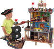 KidKraft Pirate's Cove Wooden Play Set with Pirate Ship and Action Figures Included, Pirate Ship Toy with Treasure Chest and Cannons with Lights and Sounds, Kids' Toys, 63284.