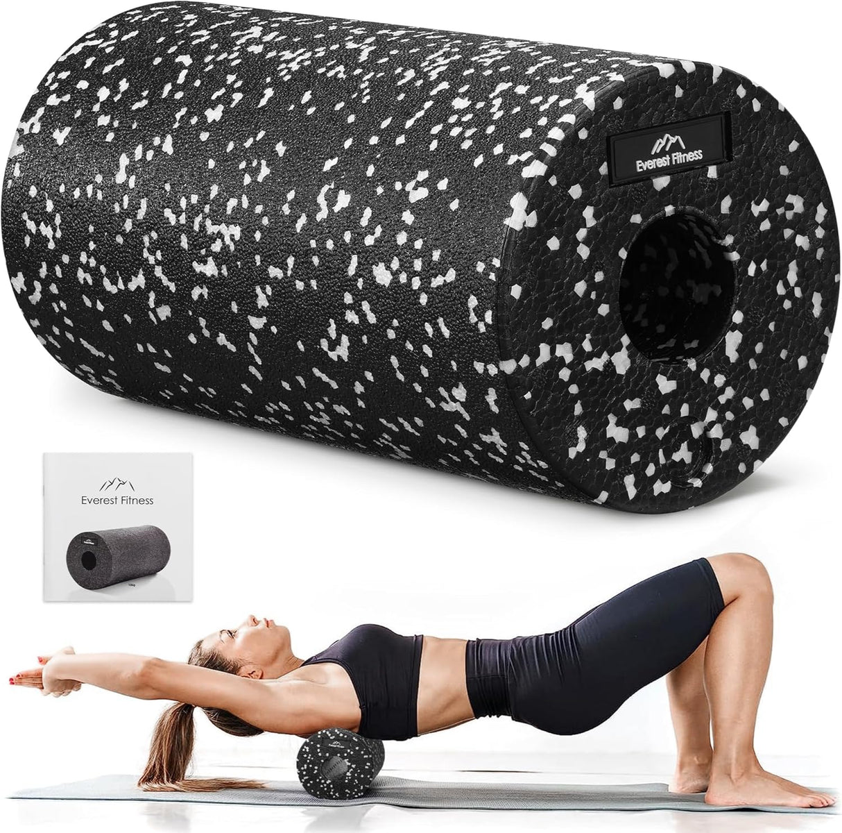 EVEREST FITNESS Fascia roller/foam roller with medium hardness - PAR.