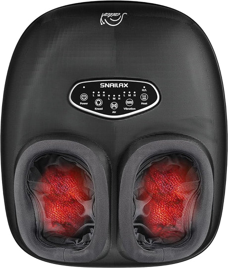 Snailax Shiatsu Foot Massager with Remote Control, Electric Foot Massagers for Pain and Circulation, Plantar Fasciitis, Deep Kneading, Compression, Vibration Foot Warmer, Gifts for Women….