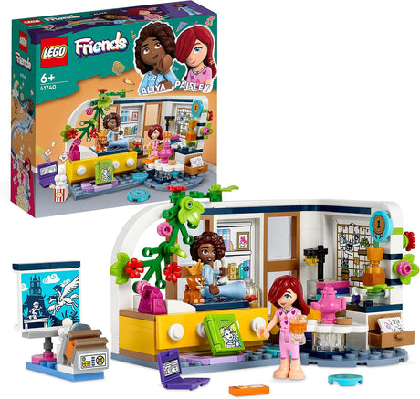 LEGO 41740 Friends Aliya's Room, Mini Sleepover Party Bedroom Playset, Collectible Toy for Kids, Girls and Boys, with Paisley and Puppy Figure, Small Gift Idea.