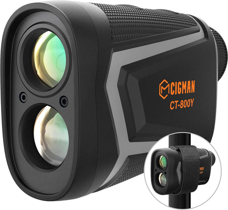 CIGMAN Golf Rangefinder 1000-1200Yards, 6-7X Magnification On/Off Slope Compensation, Type-C Rechargeable Batteries Golf Laser Rangefinder, Flag Pole Locking Vibration, Magnetic Function